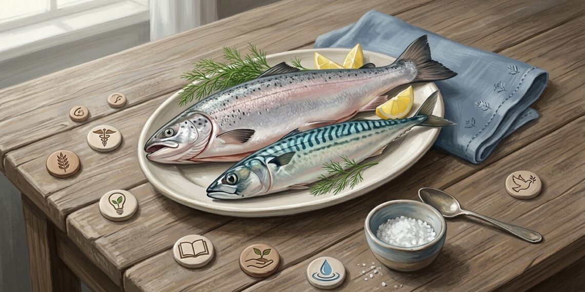 La caballa y el salmón son pescados azules nutritivos con ventajas diferentes