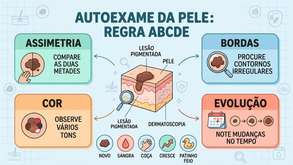 El método más sencillo para detectar un melanoma