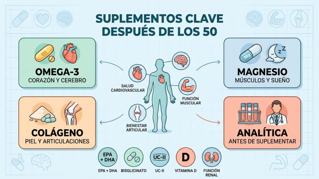 El suplemento que más cambia tu salud después de los 50