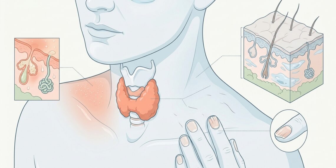 Problemas de tiroides: qué síntomas pueden aparecer en la piel y el cabello y por qué