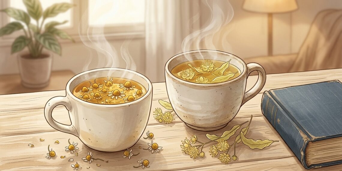 Té de manzanilla o infusión de tila: ¿cuál puede ayudar más a relajarse antes de dormir?