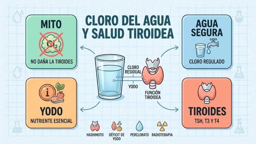 La verdad sobre el cloro del agua y la tiroides