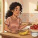 El plátano acompaña el ejercicio; las fresas ofrecen volumen, fibra y pocos azúcares
