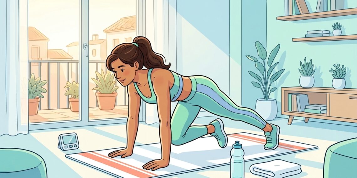 La rutina de 15 minutos que más ayuda a reducir grasa abdominal (Imagen generada por inteligencia artificial)