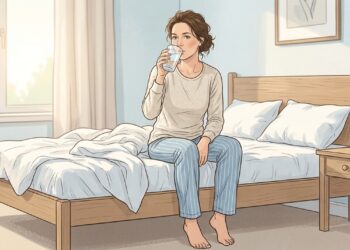 Beber un vaso de agua al despertar ayuda a la hidratación después de horas de sueño