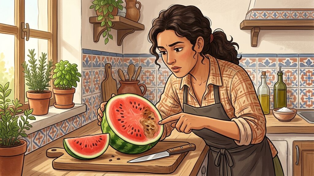 Color, textura y olor ayudan a detectar una sandía pasada antes de consumirla