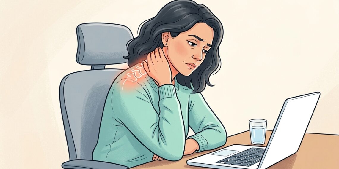 La tensión cervical puede irradiar hacia la cabeza, hombros, brazos y espalda