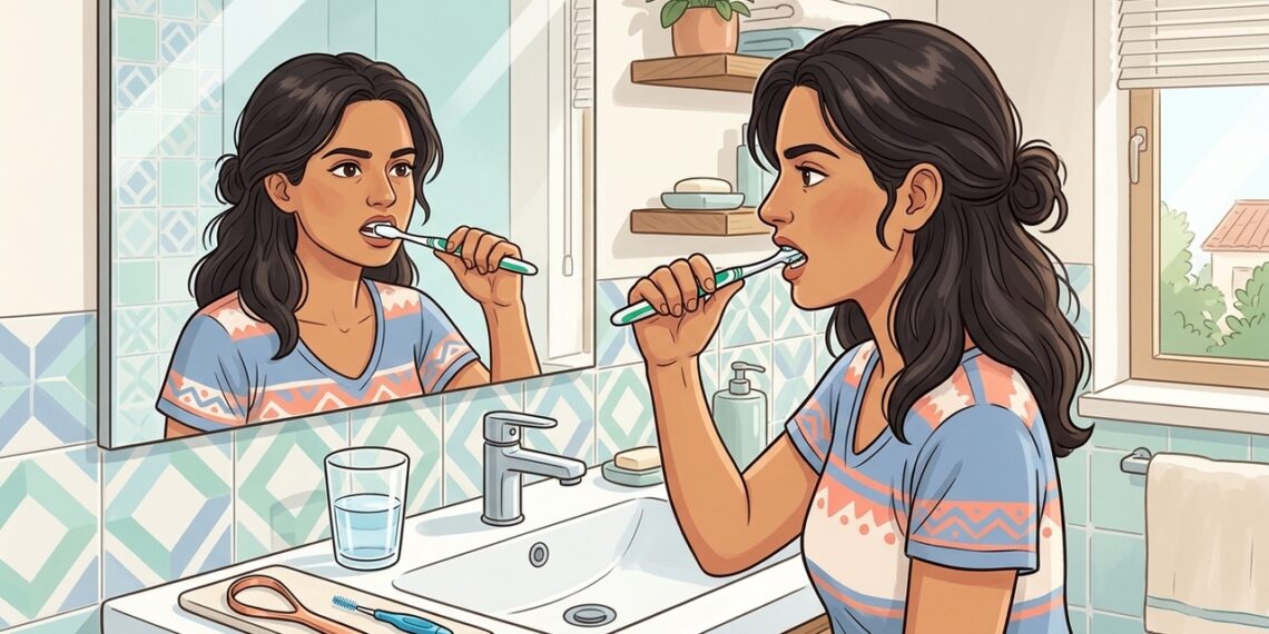 Tres pilares complementan el cepillado: agua, limpieza lingual e higiene interdental diaria