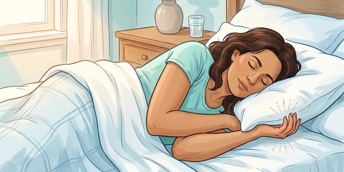 La postura al dormir que puede causar hormigueo