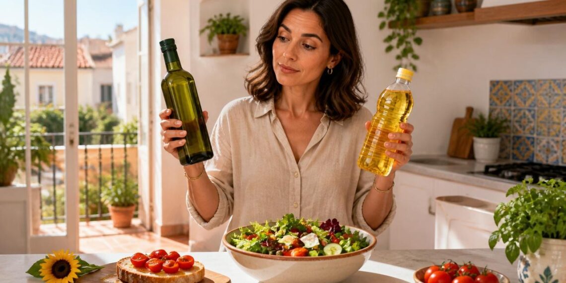 Aceite de oliva virgen extra versus aceite de girasol: diferencias, beneficios y cuál elegir para el día a día