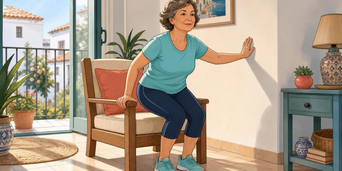 Cómo fortalecer las piernas después de los 60 sin pesas: 5 ejercicios con el propio peso del cuerpo