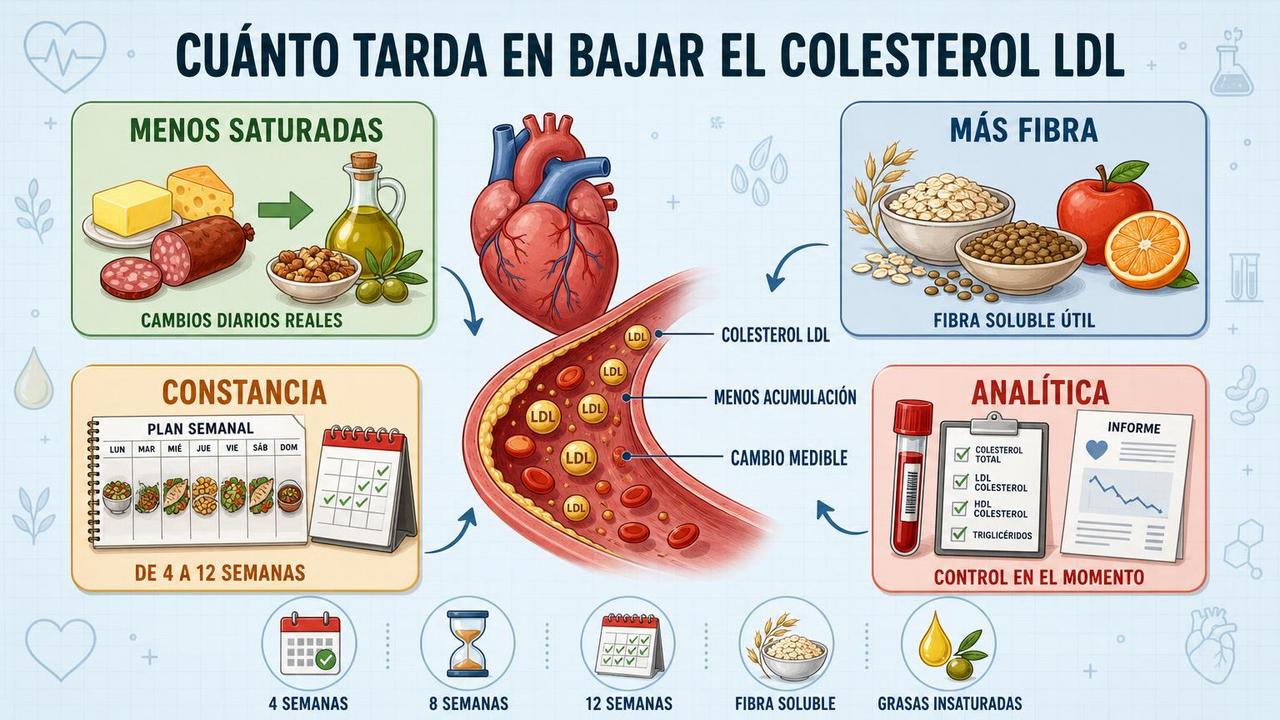 Cuatro claves para mejorar el colesterol LDL y medir avances reales.