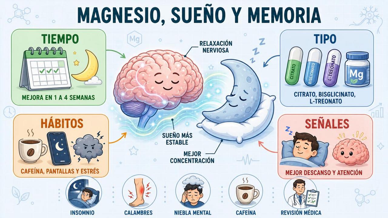 Factores clave que influyen en cuándo se nota el magnesio.