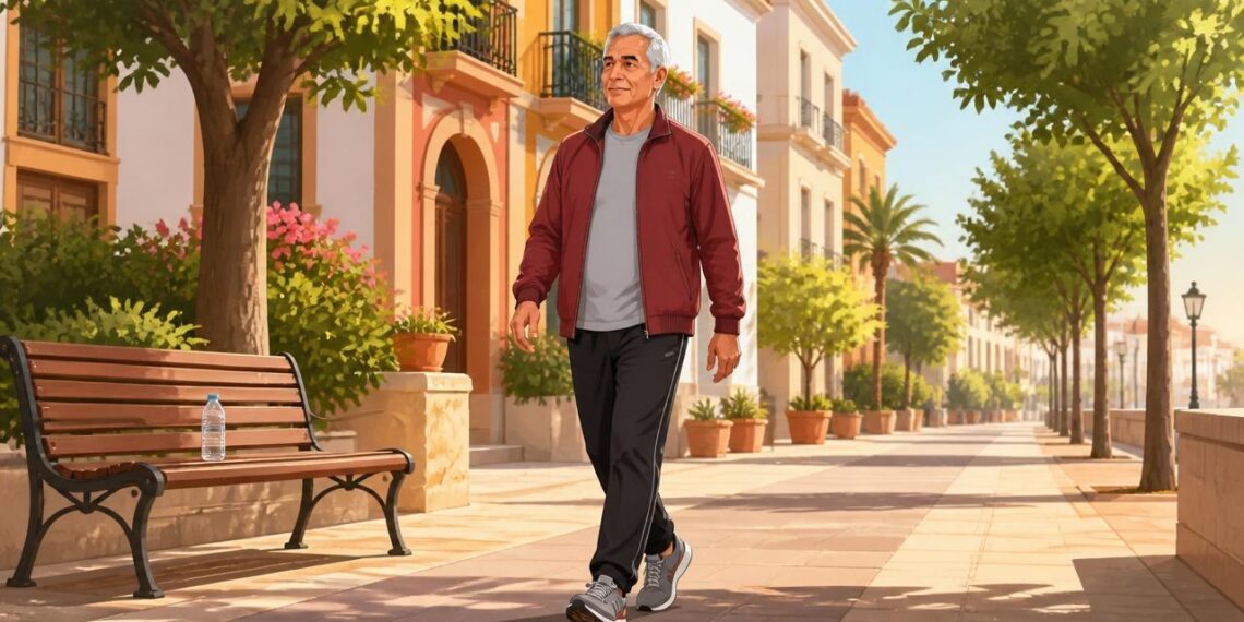 Caminar a diario después de los 60 protege corazón y articulaciones.