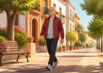 Caminar a diario después de los 60 protege corazón y articulaciones.
