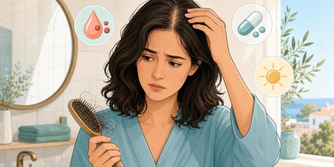 La caída del cabello no se debe solo al estrés, sino, en muchos casos, al déficit de hierro, zinc y vitamina D