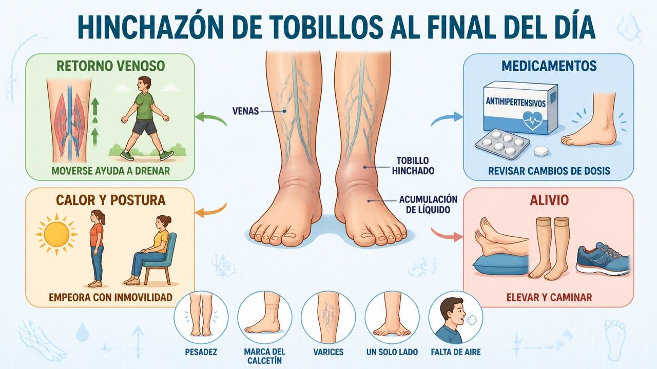 Retorno venoso, medicación, calor y alivio: claves para entender el edema.
