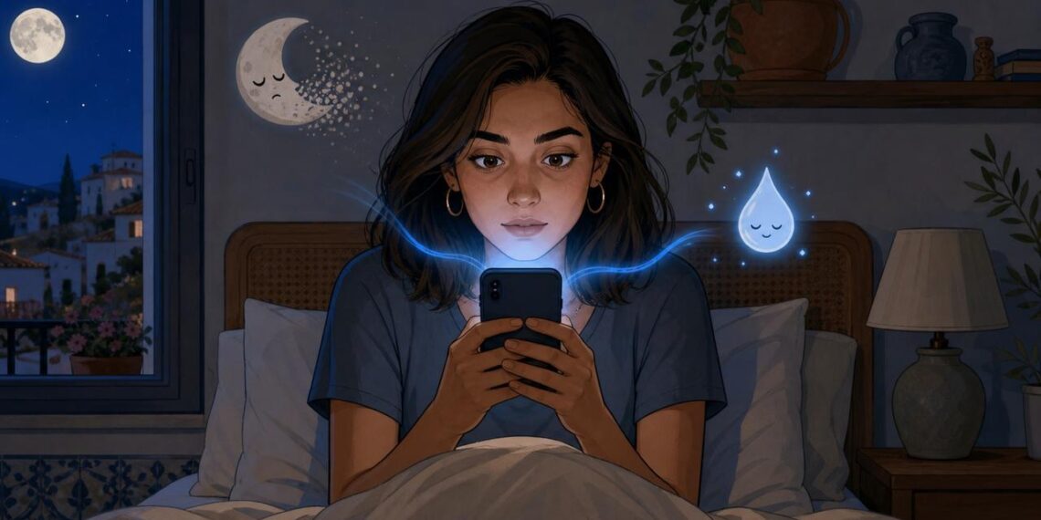 La luz azul de las pantallas antes de dormir no solo cansa la vista: cómo afecta a la melatonina y al sueño