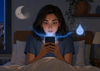 La luz azul de las pantallas antes de dormir no solo cansa la vista: cómo afecta a la melatonina y al sueño