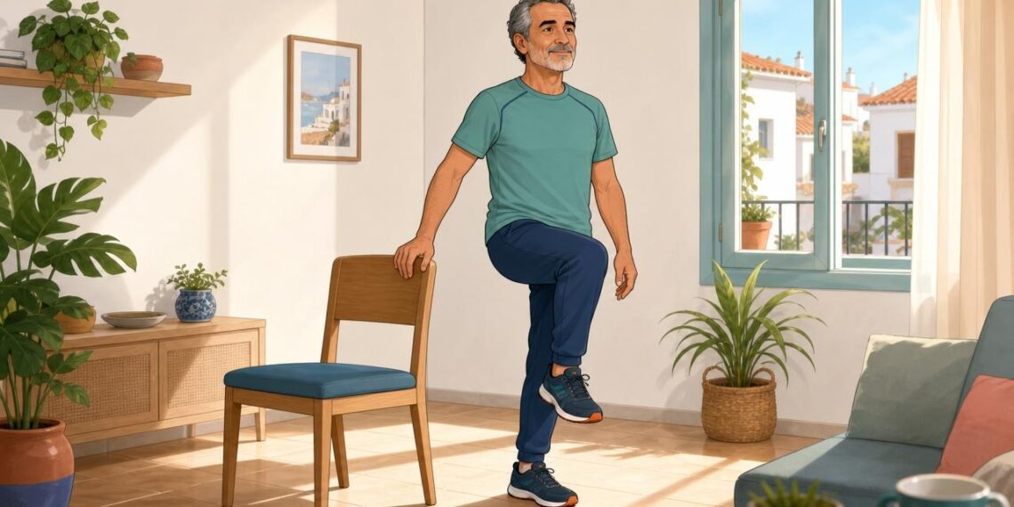 Los 3 ejercicios para mejorar el equilibrio y prevenir caídas después de los 50 años en pocos minutos al día
