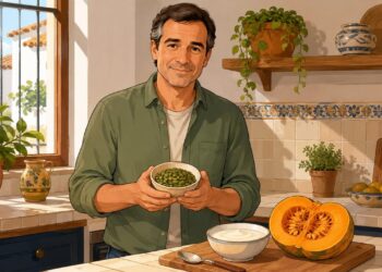 Las semillas de calabaza aportan zinc y grasas saludables útiles para la próstata.
