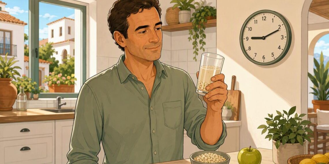 Los beneficios del agua de avena para personas con hígado graso y el mejor horario para consumirla