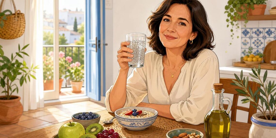 Los beneficios del agua de chía para personas con colesterol alto y el mejor horario para consumirla