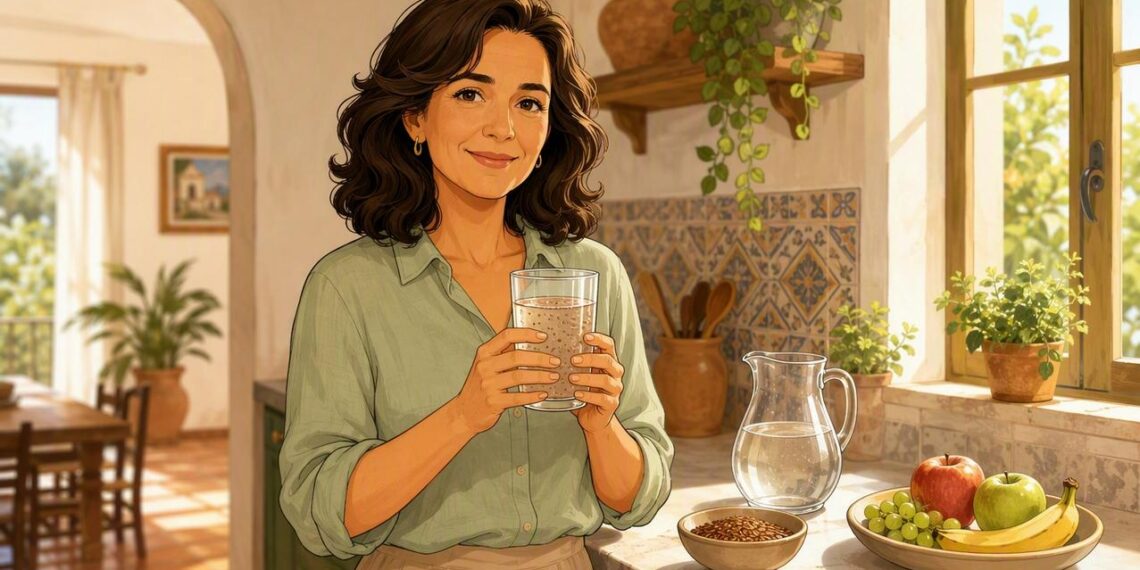 Los beneficios del agua de linaza para personas con estreñimiento y el mejor horario para consumirla