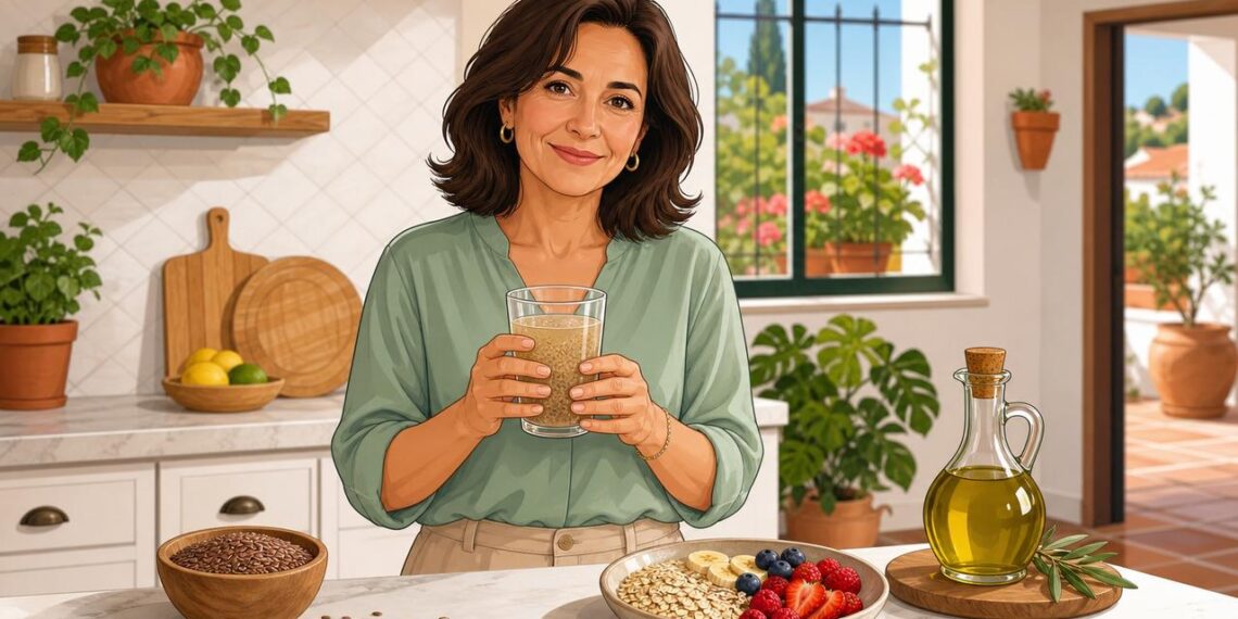 El agua de lino puede apoyar el control del colesterol dentro de una dieta saludable.