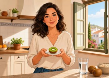El kiwi puede apoyar el tránsito intestinal si se toma con constancia.