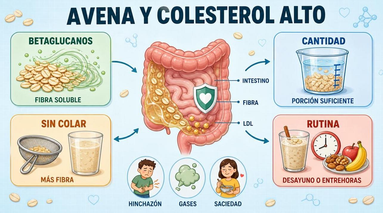 Betaglucanos, cantidad, filtrado y rutina marcan su utilidad dietética real.