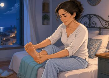 Los calambres nocturnos en los pies pueden relacionarse con magnesio y circulación.