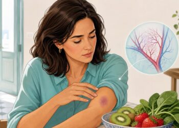 Los moratones que aparecen con facilidad no siempre son por golpes: el papel de la vitamina C y la vitamina K