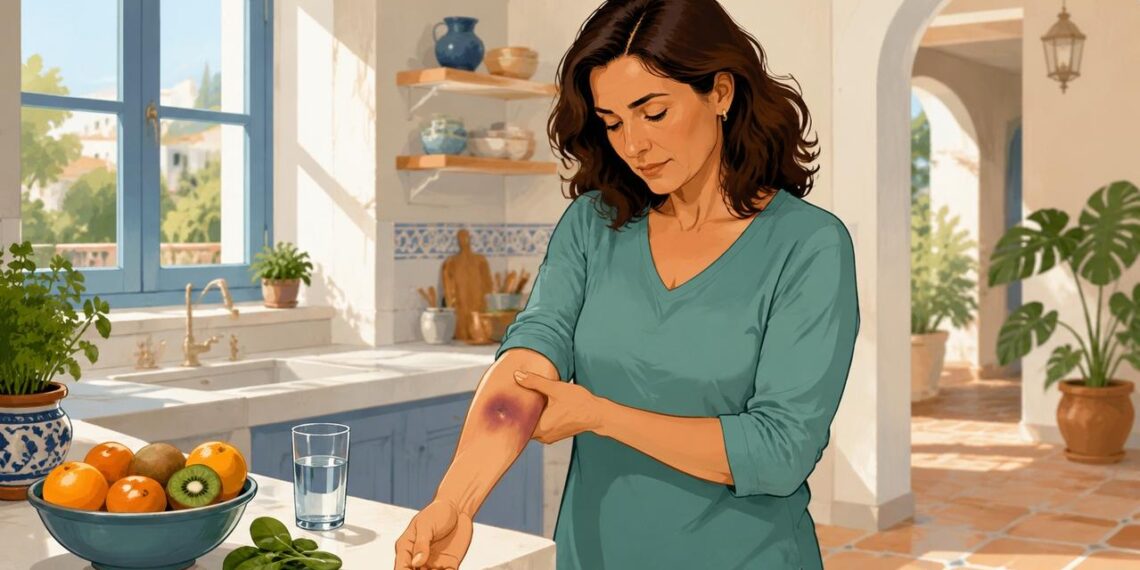 Los hematomas frecuentes pueden relacionarse con fragilidad capilar y déficits vitamínicos.