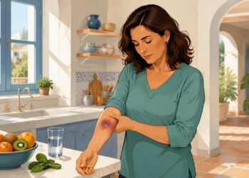 Los hematomas frecuentes pueden relacionarse con fragilidad capilar y déficits vitamínicos.