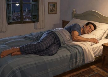 Dormir de lado puede reducir los ronquidos y mejorar el descanso nocturno.