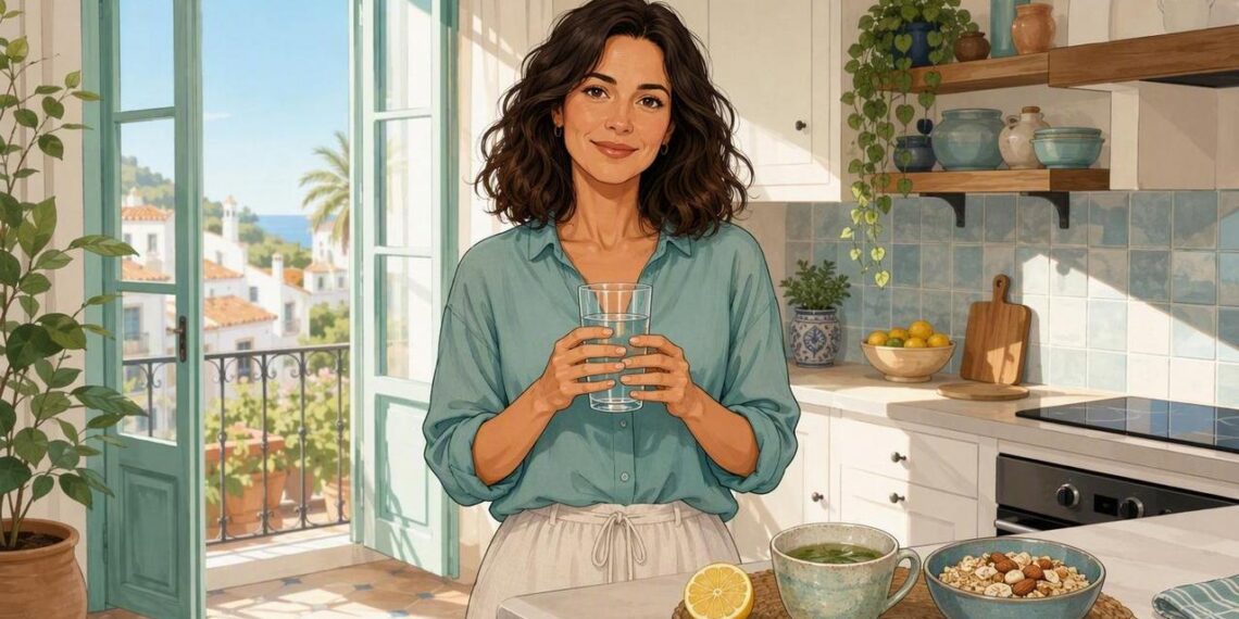 Agua e infusiones suaves ayudan a empezar el día con glucosa más estable.