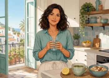Agua e infusiones suaves ayudan a empezar el día con glucosa más estable.