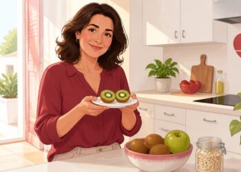 El kiwi puede apoyar el control del colesterol dentro de una dieta cardioprotectora.