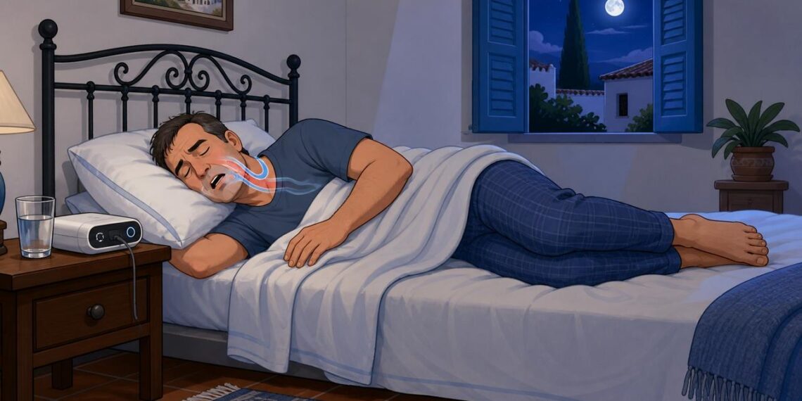 La apnea del sueño interrumpe la respiración nocturna y sobrecarga el corazón.