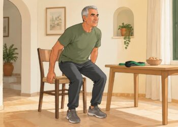La sarcopenia reduce fuerza y autonomía desde los 60 años.