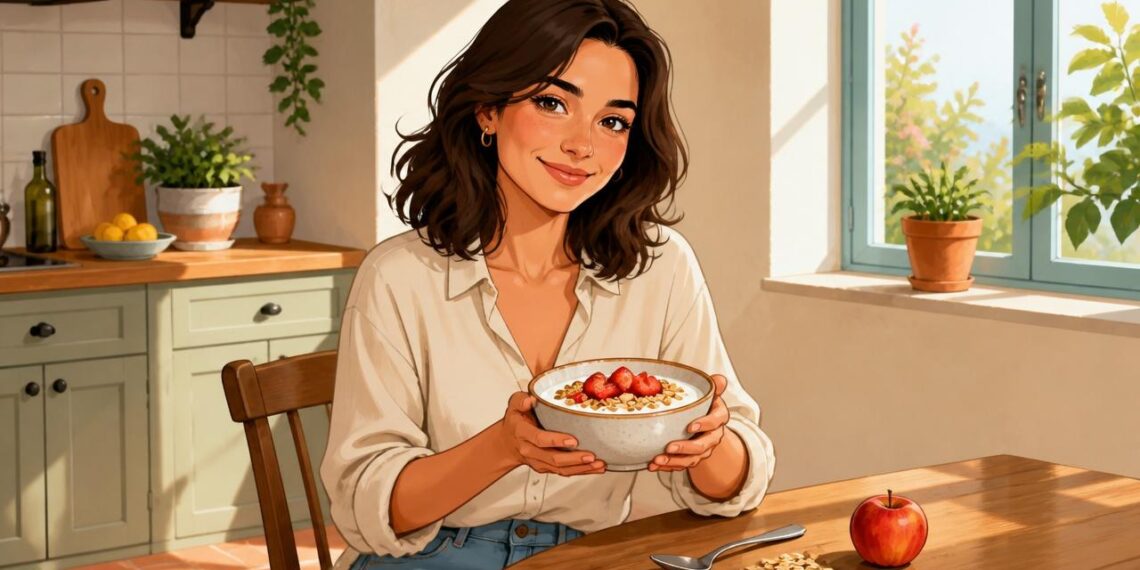 Según los expertos en nutrición, el yogur natural con avena ofrece prácticamente los mismos beneficios que un desayuno completo