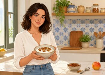 Según los expertos en nutrición, el yogur natural con frutos secos ofrece prácticamente los mismos beneficios que un desayuno proteico completo