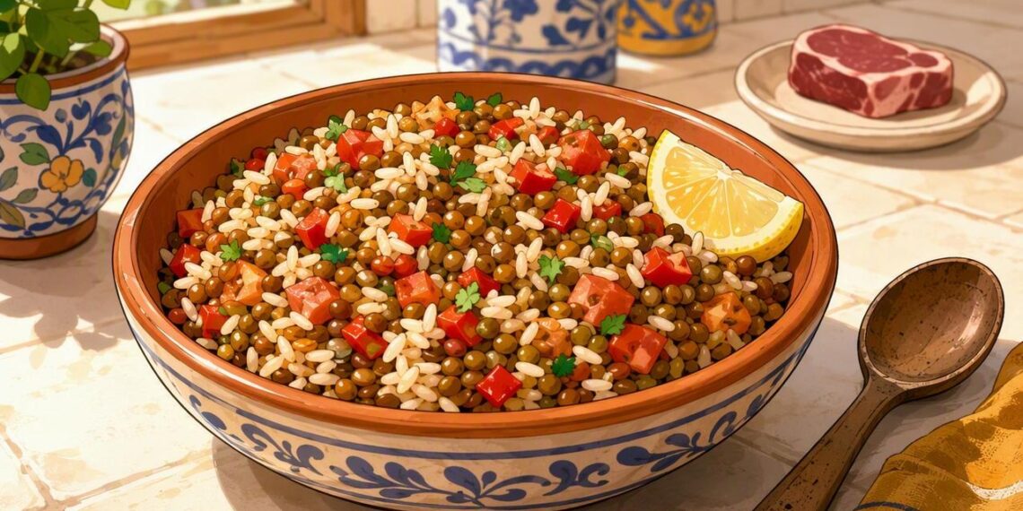 Según los expertos en nutrición, las lentejas con arroz en el plato diario ofrecen prácticamente los mismos beneficios proteicos que la carne