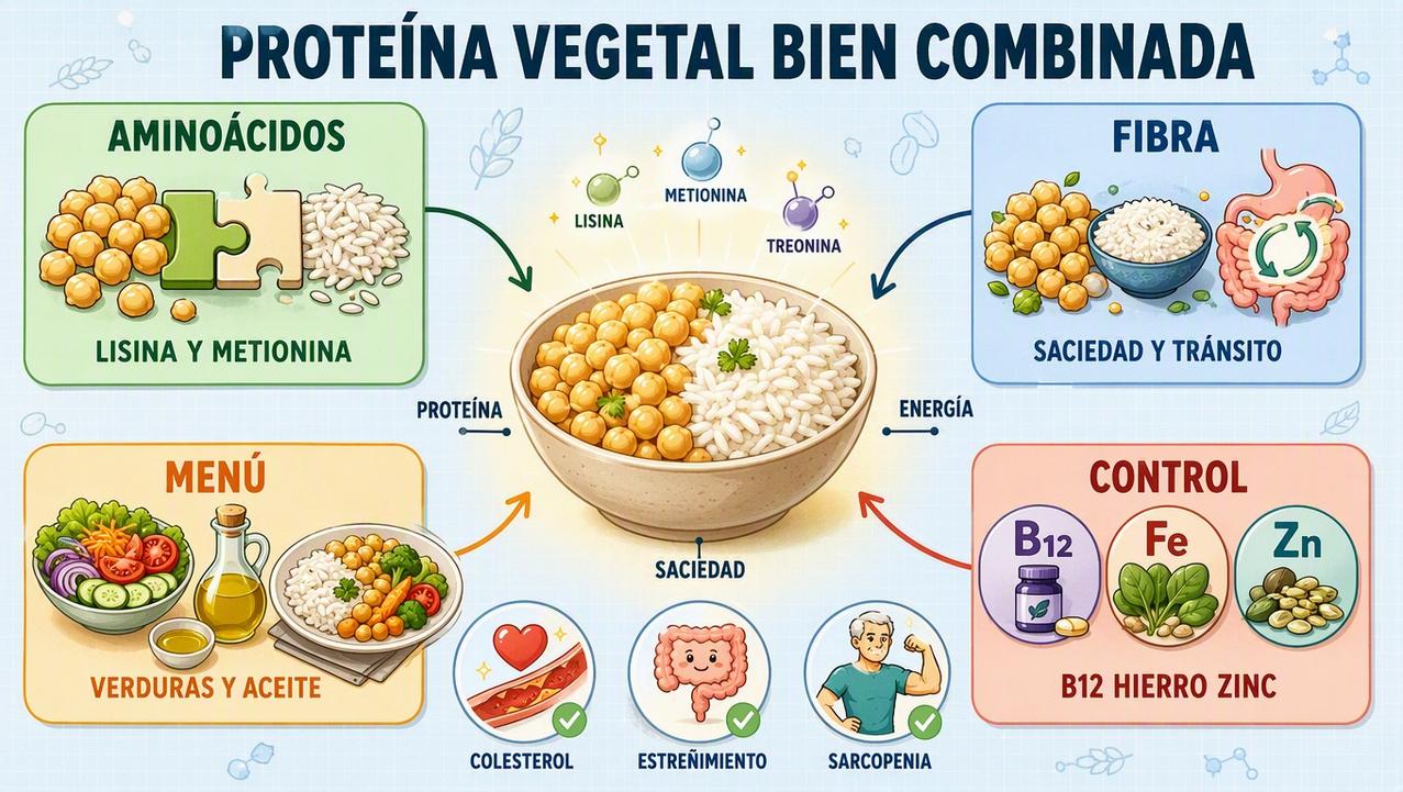 Aminoácidos, fibra, menú equilibrado y control nutricional en una sola combinación.