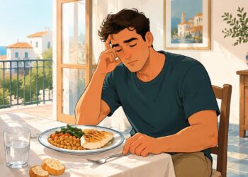 El sueño tras comer puede relacionarse con picos de glucosa e insulina.