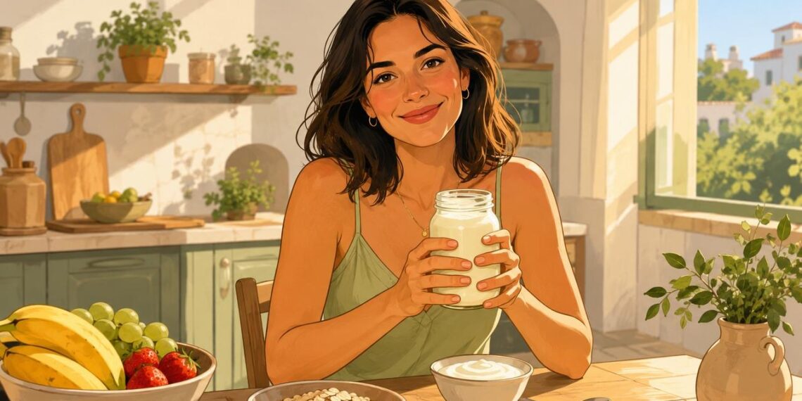 Yogur natural y kéfir pueden apoyar el intestino según tolerancia y constancia.