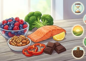Seis alimentos destacan por sus polifenoles, carotenoides, flavonoides y vitaminas antioxidantes.
