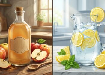 Vinagre de manzana y agua con limón: complementos, no soluciones milagrosas.