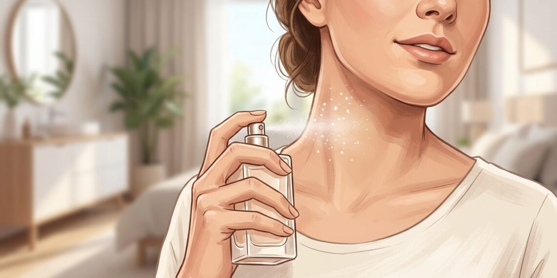 El perfume en el cuello que causó alarma en redes